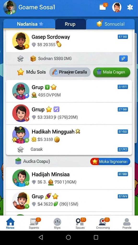 Beragam pilihan permainan menarik dalam aplikasi dora77 APK Terbaru untuk Android Tanpa Iklan.