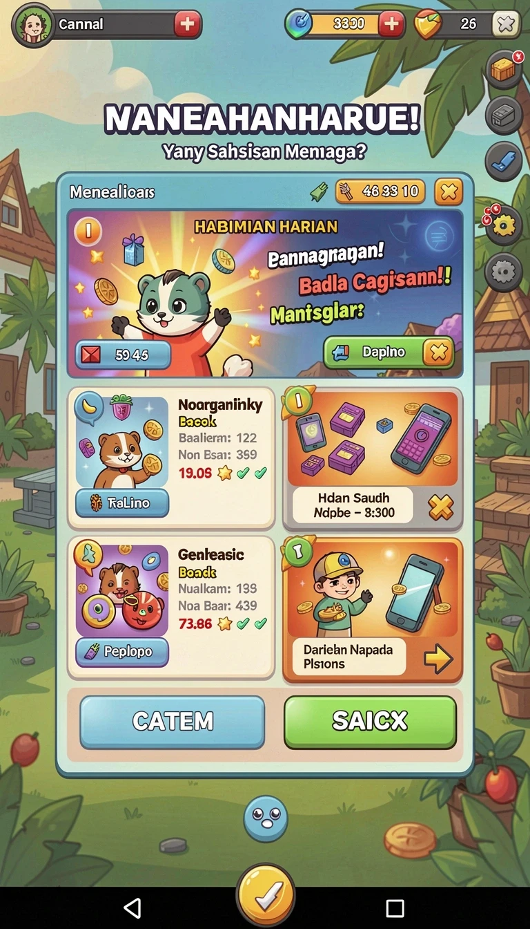 Beragam pilihan permainan menarik dalam aplikasi aladdin666 APK Terbaru untuk Android Tanpa Iklan.