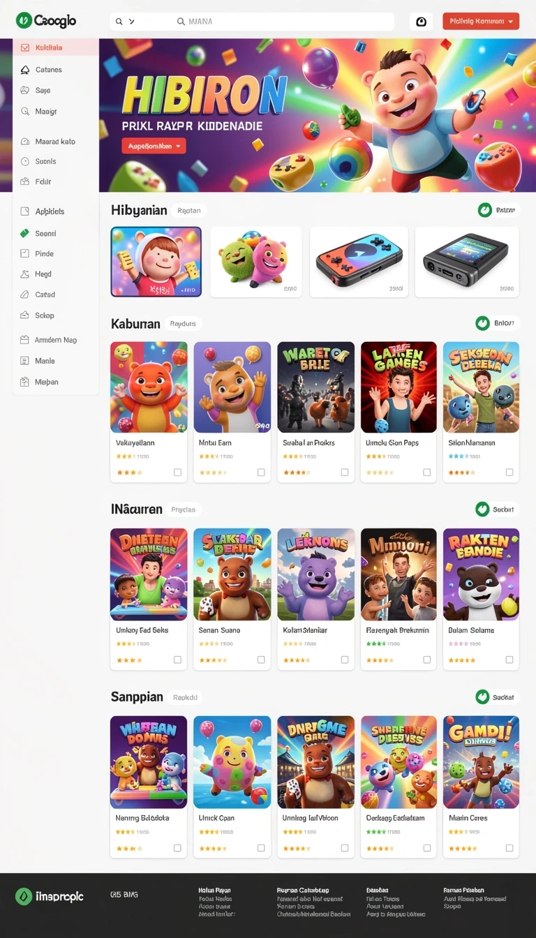 Beragam pilihan permainan menarik dalam aplikasi Unduh ledak388 APK Gratis untuk Android.